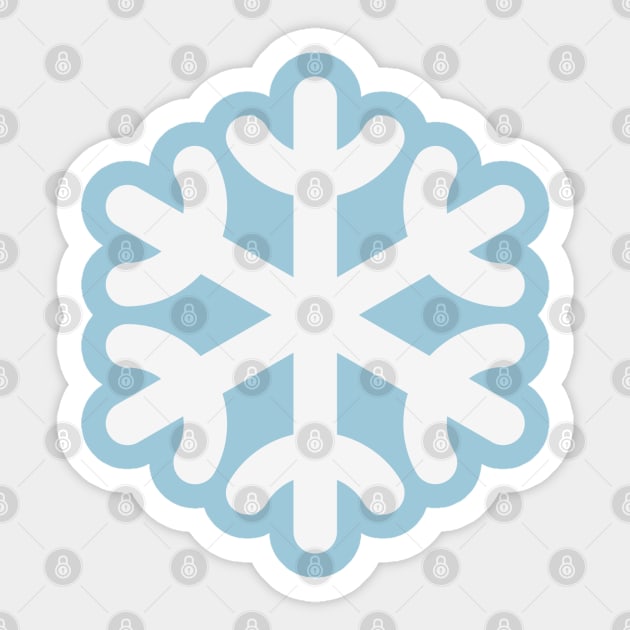 Snowflake / Copo De Nieve / Flocon De Neige / Schneeflocke / Fiocco Di Neve (White) Sticker by MrFaulbaum